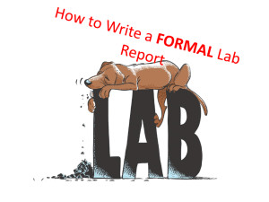 How to Write a Lab Report 2015