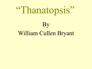 Thanatopsis - SCHOOLinSITES