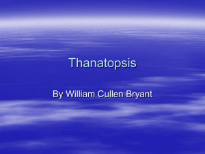 Thanatopsis - Mrs. Sullivan