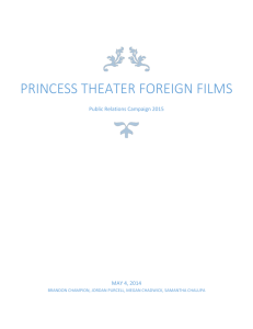 Princess TheaTER fOREIGN fILMS