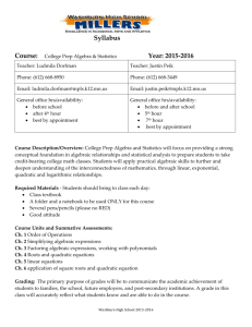 Syllabus Template