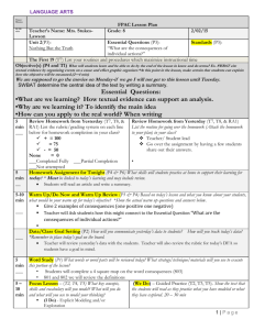MS ELA lesson plan template