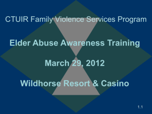 CTUIR Family Violence Services Program