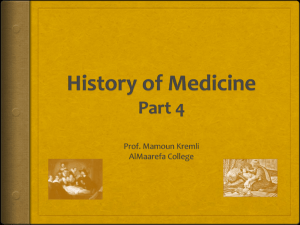 History of Medicine