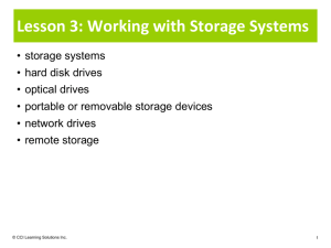 Lesson 3: Working with Storage Systems
