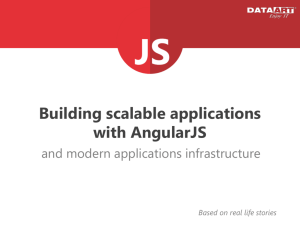 Building scalable applications with AngularJS