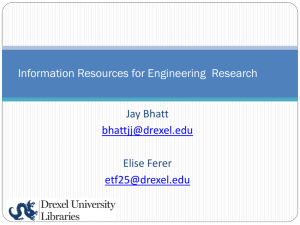 ENGR103 * Researching Information for Engineering Design