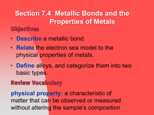 Metallic Compounds (Ch7.4)