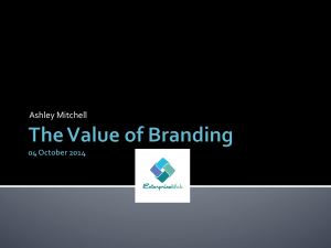 Ashley Mitchell – The Value of Branding