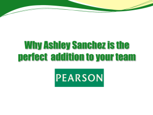 Why Ashley Sanchez?