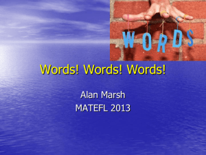 Upgrade Your Vocabulary Teaching - Alan Marsh