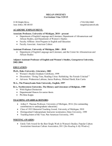 View Curriculum Vitae - College of Literature, Science, and the Arts