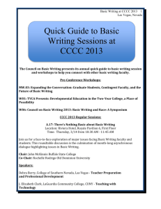 CCCC 2013 BW Sessions