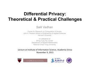 Differential Privacy