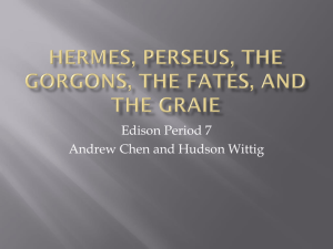 Hermes, Perseus, The Gorgons, The Fates, and - edison