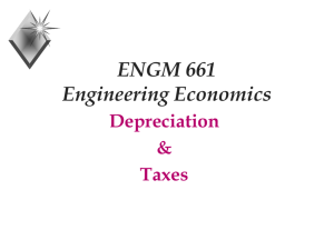 Depreciation and Taxes