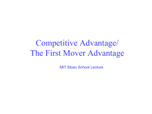First-mover advantages (MIT)
