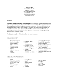 Director's Resume - Taylor Consulting and Billing