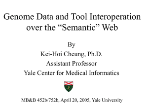 Genome Data and Tool Interoperation
