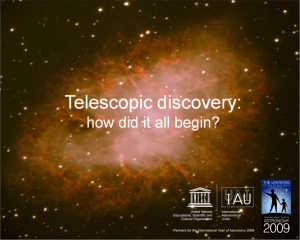 Who actually invented the astronomical telescope?