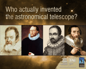 Who actually invented the astronomical telescope?