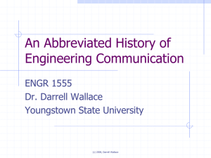 A Concise History of Engineering Communication