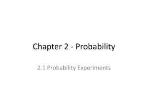 Chapter 2 - Probability