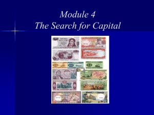 ModULE 4 - Sources of Capital