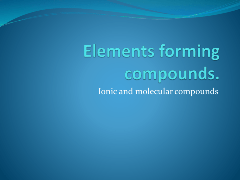 What Is The Smallest Representative Unit Of An Ionic Compound