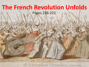The French Revolution Unfolds - Marion County Public Schools