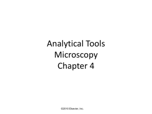 Analytical Tools Microscopy Chapter 4