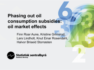 PETRO2 Oil market model at Statistics Norway