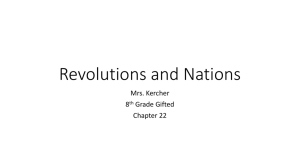 Revolutions and Nations