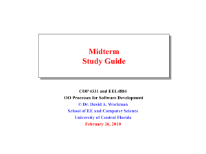 Midterm Study Guide - Computer Science