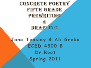 Concrete poetry graphic organizer.
