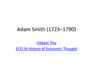 Adam Smith (1723*1790)