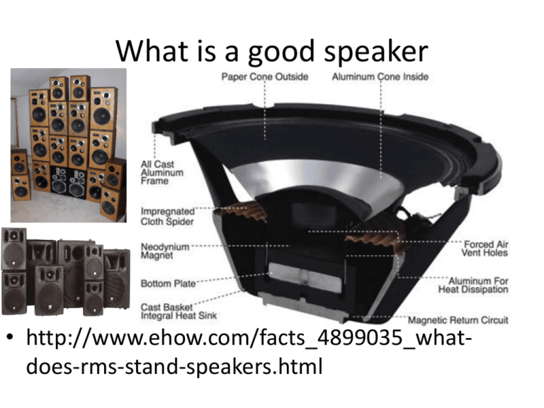 what-is-a-good-speaker