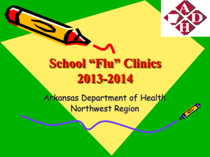 School “Flu” Clinics 2012-2013