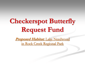 Checkerspot Butterfly Request Fund Proposed Habitat