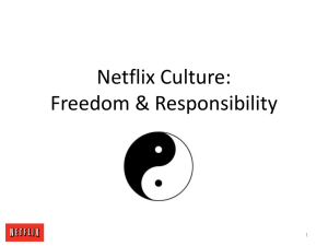 Netflix Freedom & Responsibility Culture