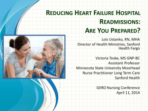 Reducing Heart Failure Hospital Readmissions