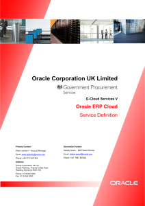 Oracle Fusion Financials Cloud Services