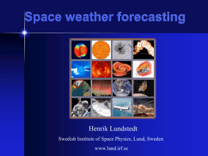 The Solar and Space Weather Reseach Group in Lund