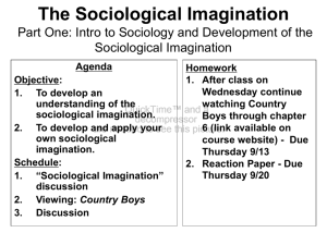 Sociology 2012-2013S1 - Part 1