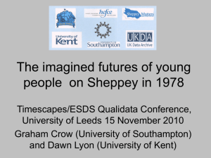 The imagined futures of young people on Sheppey in