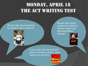 ACT writing