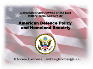 Defence and Homeland Security