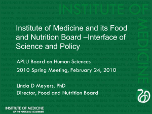 Food and Nutrition - College of Human Sciences