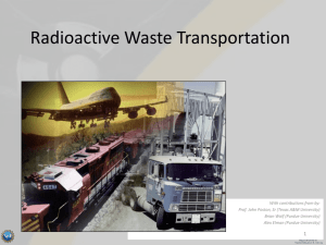 Radioactive Waste Transportation