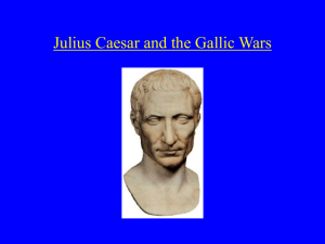 PowerPoint Presentation - Chronology of Julius Caesar